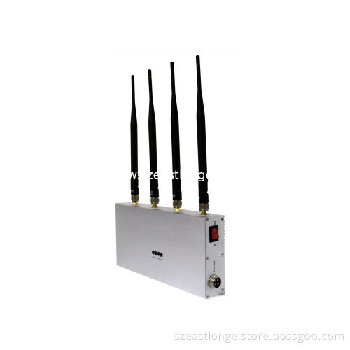 4 Antenna Cdma Remote Control Jammer Est-505d 850 - 894mhz For Theater